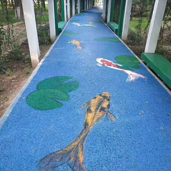 喷涂彩色路面